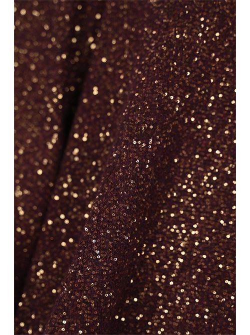 Mantella con paillettes in misto alpaca Bordeaux D. Exterior | 5933723BOR